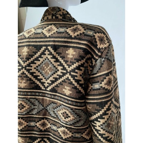 Chicos Design Womens Jacket Coat Multicolor Brown - Picture 6 of 12